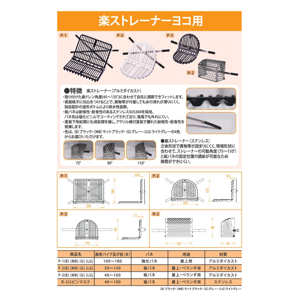 楽ストレーナーヨコ用 5